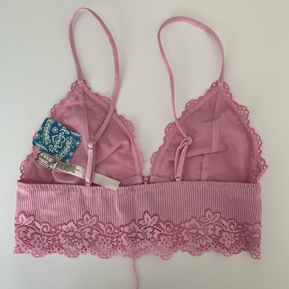 NEW free people Caroline bralette S lilac - Picture 4 of 4